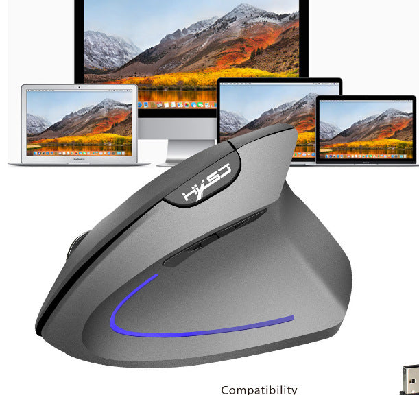 Souris Ergonomique Verticale Bluetooth T22 — Sans Fil 2.4G, 2400 DPI