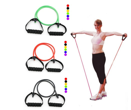 Tube de Résistance Fitness — Poignées Mousse, 120 cm