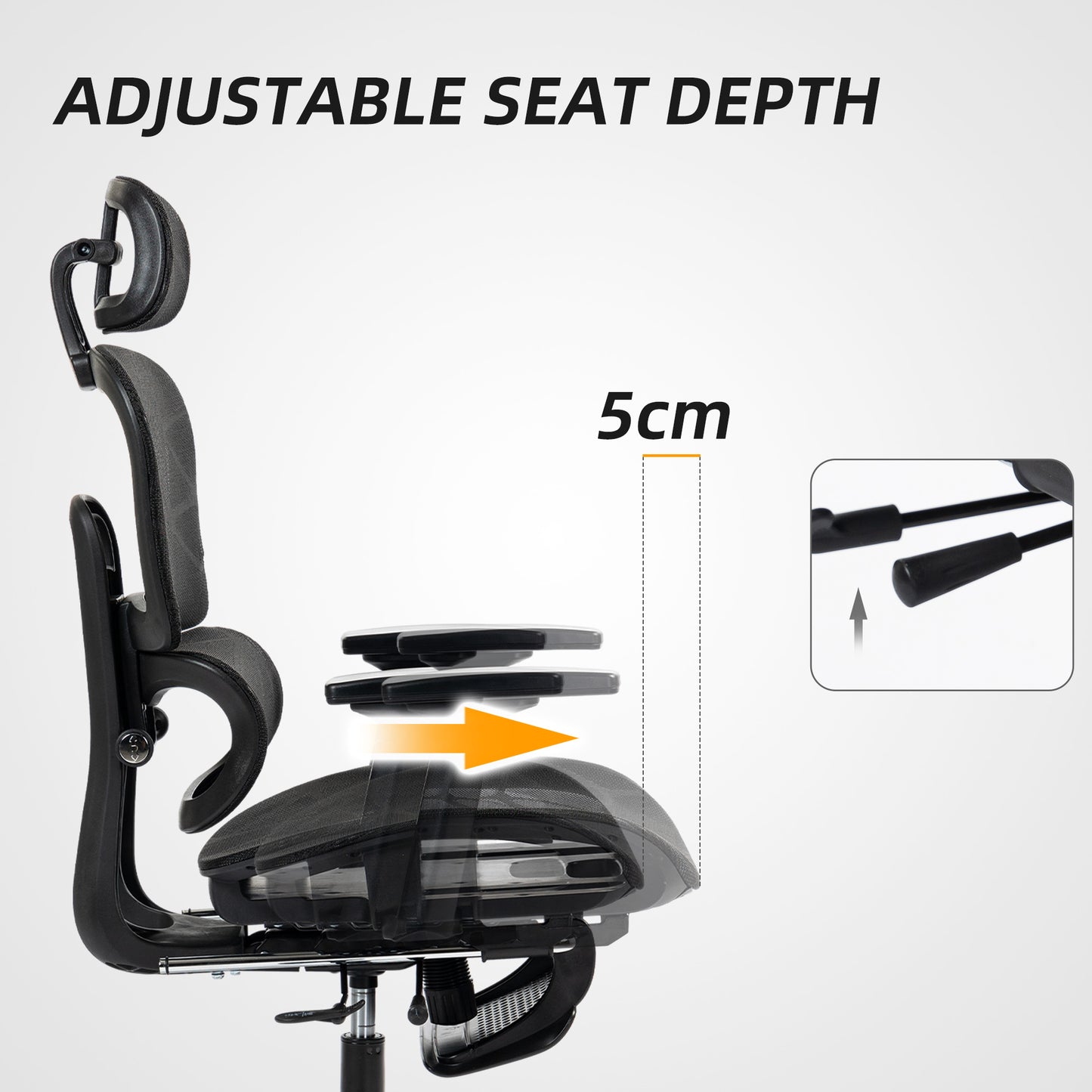 Chaise de Bureau Ergonomique Mesh — Multiréglable