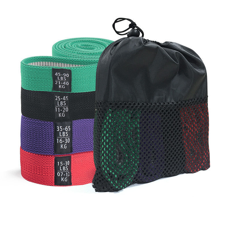 Elastique de Résistance Longue Tissu — Élastique Musculation & Yoga 7 à 40 kg